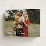 "handwritten note" - Holiday Cards in Snow by Up Up Creative - Folded Card