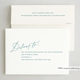 "Modern Manuscript" - Holiday Cards in Snow by Robin Ott - FREE Recipient Addressing