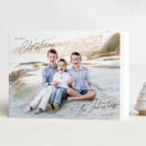 "Christmas Time is Here" - Holiday Cards in Coal by Design Lotus - Folded Card