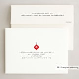 "Side Signature" - Holiday Cards in Frost by Jennifer Postorino - FREE Recipient Addressing