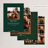 "Top Script" - Holiday Cards in Hunter by Jennifer Postorino - Back of Card Options