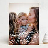 "Merrily" - Holiday Cards in Snowdrop by Laura Hankins - Front