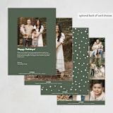 "Merrily" - Holiday Cards in Snowdrop by Laura Hankins - Back of Card Options