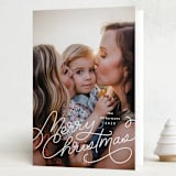 "Merrily" - Holiday Cards in Snowdrop by Laura Hankins - Folded Card