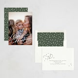 "Merrily" - Holiday Cards in Snowdrop by Laura Hankins - Assembled