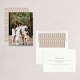 "Simple Surname" - Holiday Cards in Snowflakes by Ekko Studio - Assembled