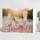 "Crazy Wonderful" - Holiday Cards in Cherry by Jill Means - Folded Card