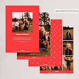 "Charming Holidays" - Holiday Cards in Snowman by Orasie - Back of Card Options