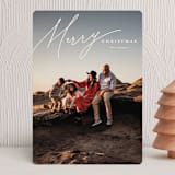 "Vermilion" - Holiday Cards in Snow by Pixel and Hank - Front