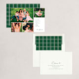 "Modern Greeting" - Holiday Cards in Pine by Brianne Larsen - Assembled