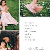 "Modern Greeting" - Holiday Cards in Pine by Brianne Larsen - Detail
