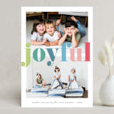 "Colorful & Joyful" - Holiday Cards in Candy by Little Print Design - Front