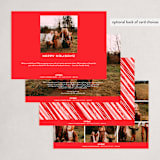 "Peppermint" - Holiday Cards in Holly Berry by AK Graphics - Back of Card Options
