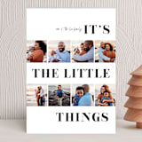 "The Little Things" - Holiday Cards in Onyx by Tanya Lee of Frooted Design - Front