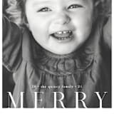 "Merry 1" - Holiday Cards in Snow by Adam K - Detail