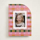 "festive checked plaid" - Holiday Cards in Fruitcake by Carrie Moradi - Front