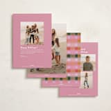 "festive checked plaid" - Holiday Cards in Fruitcake by Carrie Moradi - Back of Card Options