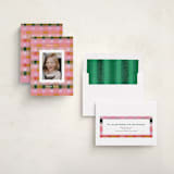 "festive checked plaid" - Holiday Cards in Fruitcake by Carrie Moradi - Assembled