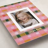 "festive checked plaid" - Holiday Cards in Fruitcake by Carrie Moradi - Detail