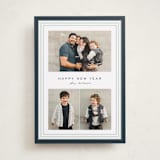 "Timeless Stripe" - Holiday Cards in Marine by Kate Ahn - Front