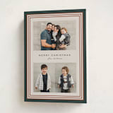 "Timeless Stripe" - Holiday Cards in Pine by Kate Ahn - Folded Card