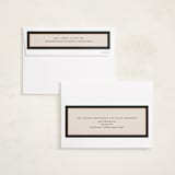 "Timeless Stripe" - Holiday Cards in Pine by Kate Ahn - FREE Recipient Addressing