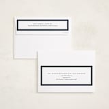 "Timeless Stripe" - Holiday Cards in Marine by Kate Ahn - FREE Recipient Addressing