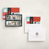 "Flicks" - Holiday Cards in Lagoon by Jennifer Postorino - Assembled