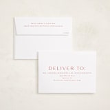 "Just the Merriest" - Holiday Cards in Cranberry by Sarah Brown - FREE Recipient Addressing