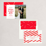 "Scalloped Holiday Love" - Holiday Cards in Holly by The Social Type - Assembled