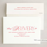 "Chic Type" - Holiday Cards in Lily by Creo Study - FREE Recipient Addressing
