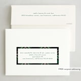 "Joyful Plaid" - Holiday Cards in Emerald by That Girl Press - FREE Recipient Addressing