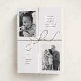 "Bow Two" - Holiday Cards in Snow by Emily Betts - Folded Card