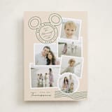 "Disney's Mickey Vintage Postable" - Holiday Cards in Evergreen by Kamala Nahas - Front