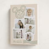 "Disney's Mickey Vintage Postable" - Holiday Cards in Evergreen by Kamala Nahas - Folded Card
