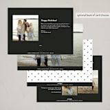 "Disney Mickey Mouse Minimalist Mickey" - Holiday Cards in Snow by Angela Garrick - Back of Card Options