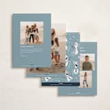 "Disney's Frozen Olaf Holiday Fun" - Holiday Cards in Ice by Orasie - Back of Card Options