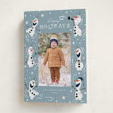"Disney's Frozen Olaf Holiday Fun" - Holiday Cards in Ice by Orasie - Folded Card