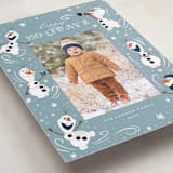 "Disney's Frozen Olaf Holiday Fun" - Holiday Cards in Ice by Orasie - Detail