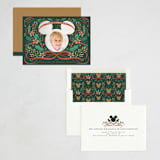 "Disney's Mickey Head Photo Frame Wreath" - Holiday Cards in Evergreen by Becky Nimoy - Assembled