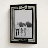 "Ribbon Framed" - Holiday Cards in Midnight by Iveta Angelova - Folded Card