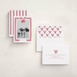 "Ribbon Framed" - Holiday Cards in Snow by Iveta Angelova - Assembled