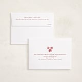 "Ribbon Framed" - Holiday Cards in Snow by Iveta Angelova - FREE Recipient Addressing