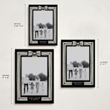 "Ribbon Framed" - Holiday Cards in Midnight by Iveta Angelova - Formats Available