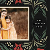 "Happy Holiday Frame" - Holiday Cards in Pine by Grae - Detail