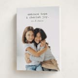 "Embrace Hope" - Holiday Cards in Fir by Carrie ONeal - Folded Card
