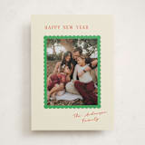 "Sweet scallop" - Holiday Cards in Jolly Fern by Cass Loh - Front