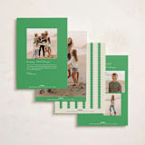 "Sweet scallop" - Holiday Cards in Jolly Fern by Cass Loh - Back of Card Options