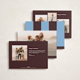 "Kiawah" - Holiday Cards in Cocoa by Megan Davis - Back of Card Options