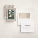 "Floral block print" - Holiday Cards in Forest by Creo Study - Assembled